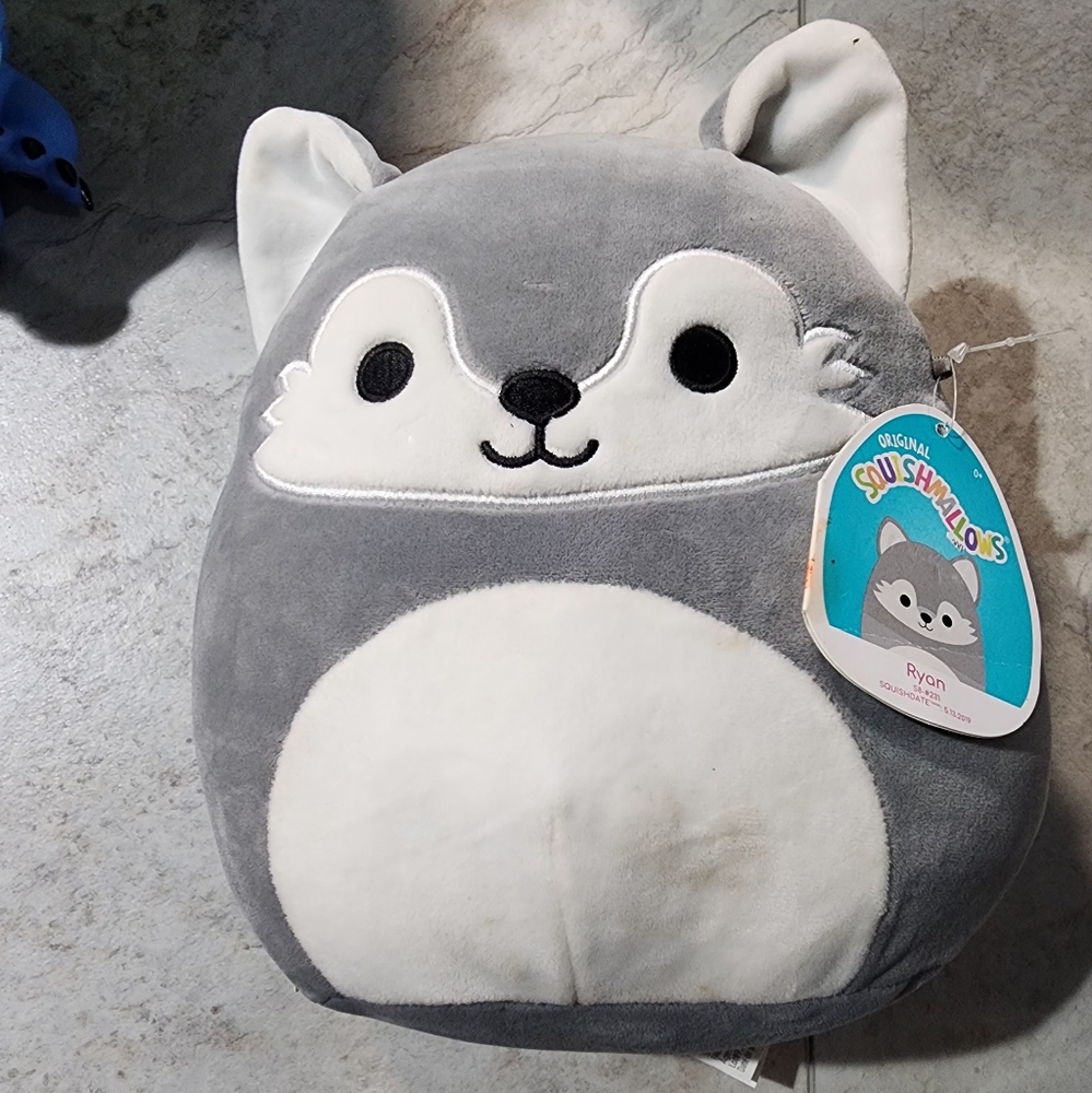 Squishmallow Ryan The Husky Dog Soft Plush Pillow